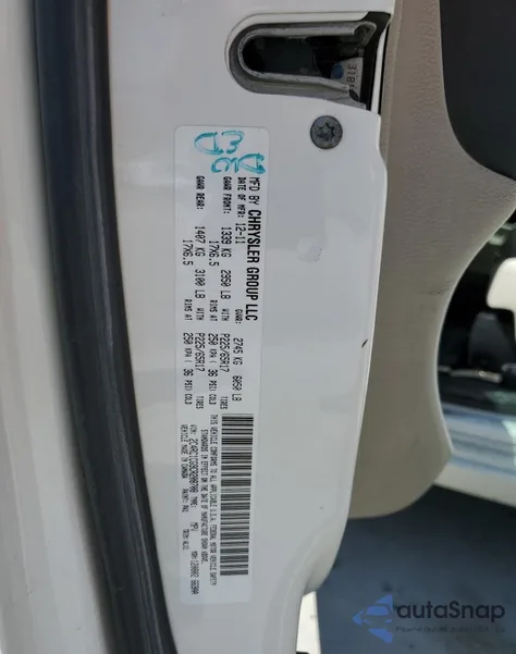 2012 Chrysler Town & Country Touring L из США, поврежденный, VIN 2C4RC1CG9CR208708